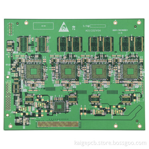 Multi-BGA PCB Eing 8 L 0.1mm Line Width Space UL Certificate Circuit Board